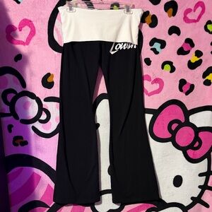 Rare Dirty couture Fold over yoga pants